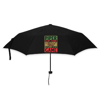Piper Is My Name Blowing Is My Game Blowpipe - Umbrella (small) - black - Front