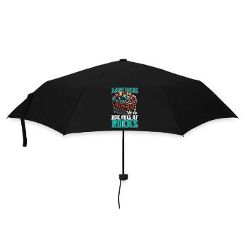 Le bonheur des géologues est une boîte pleine de roches - Parapluie standard - noir - Devant