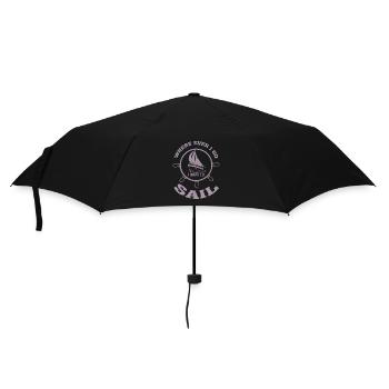 Sailing no matter where you want to sail - Umbrella (small) - black - Front
