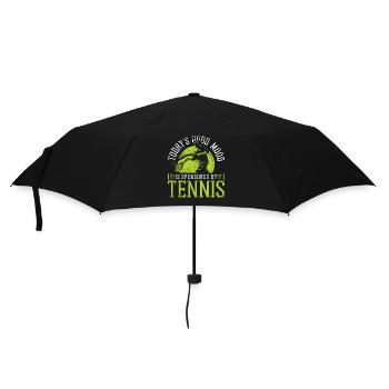 Funny Tennis Player Racket Today's - Regenschirm (klein) - Schwarz - Vorne