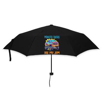 Monster Trucks Are My Jam funny Truck Cars Quotes - Umbrella (small) - black - Front