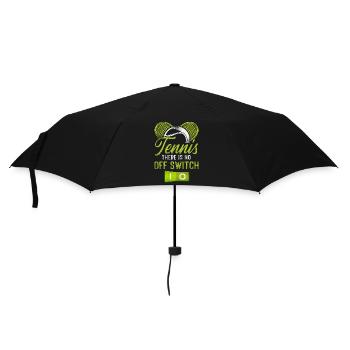 Funny Tennis Player Racket Tennis - Umbrella (small) - black - Front