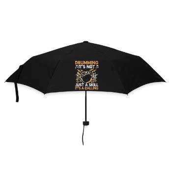 Trommeln Es ist nicht nur eine Fähigkeit, es ist eine rufende Trommel - Regenschirm (klein) - Schwarz - Vorne