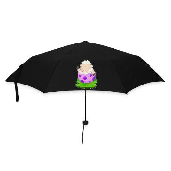 Oeuf de Pâques de brebis - Parapluie standard - noir - Devant