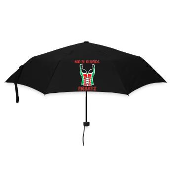 Mein Dirndl Ersatz lustige Oktober Bierfest Spruch - Regenschirm (klein) - Schwarz - Vorne