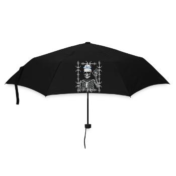 maritim Halloween Matrose Moin Seefahrer Seemann - Regenschirm (klein) - Schwarz - Vorne