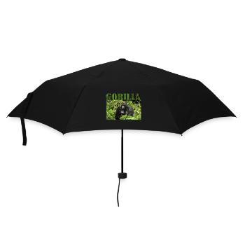 Gorille majestueux dans son naturel - Parapluie standard - noir - Devant