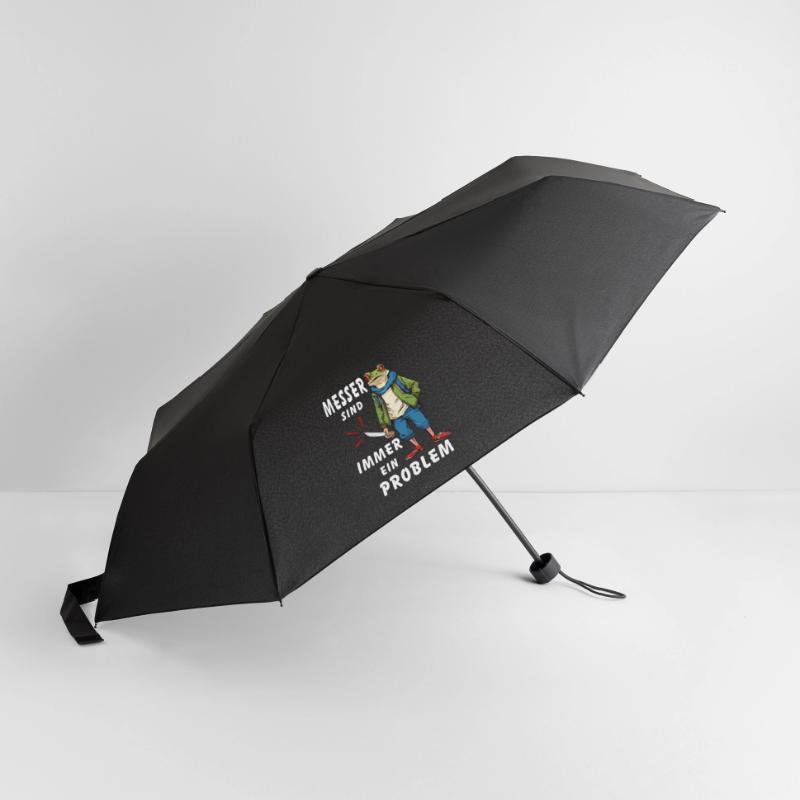 FROSCH MESSER SIND IMMER EIN PROBLEM Regenschirm (klein)
