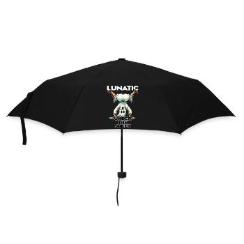 Lunatic Under Sheet Funny Ghost Design - Umbrella (small) - black - Front