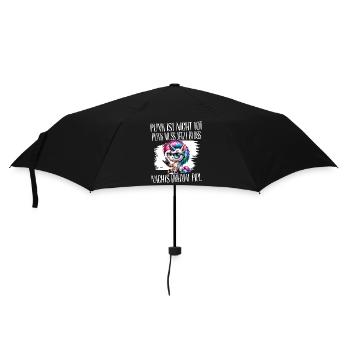 Punk Rock - Ich bin alt aber Punk ist nicht tot - Regenschirm (klein) - Schwarz - Vorne