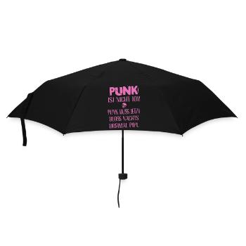 Punk Rock - Ich bin alt aber Punk ist nicht tot - Regenschirm (klein) - Schwarz - Vorne