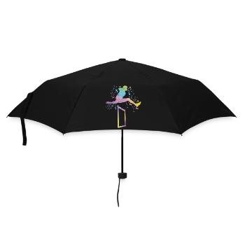 Course de haies Course d’obstacles Courses de haies pour enfants - Parapluie standard - noir - Devant