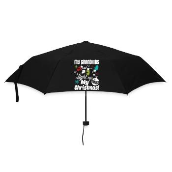 Grandkid My Grandkids Light Up My Christmas - Umbrella (small) - black - Front