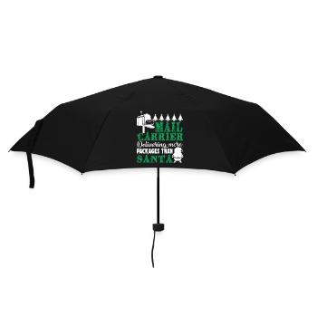 Mail Carrier Christmas Delivering More Packages - Umbrella (small) - black - Front