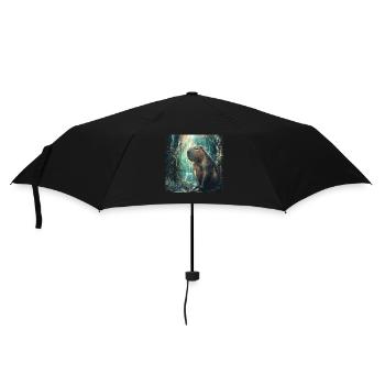 Capybara - Umbrella (small) - black - Front