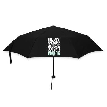 Mental Health Advocate Therapy Support Emotional - Umbrella (small) - black - Front