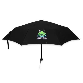 Grenouille « Touch of the Tism » - Parapluie standard - noir - Devant