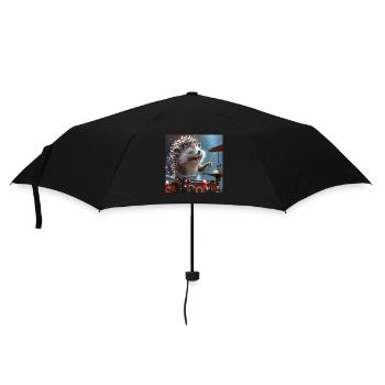 Hedgehog - Umbrella (small) - black - Front