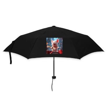 Pig - Umbrella (small) - black - Front