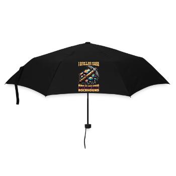 Rockhounding Je ne fais pas de randonnées Je fais de la collecte de roches - Parapluie standard - noir - Devant