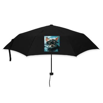 Chien - Parapluie standard - noir - Devant