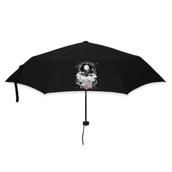 mystical mountaineer mountaineering holiday rabbit mountains - Umbrella (small) - black - Front