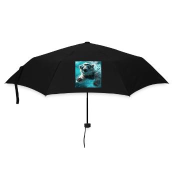 Ours blanc - Parapluie standard - noir - Devant