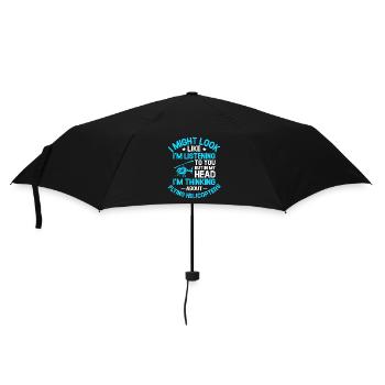 Toi Mais dans ma tête, je pense à Flying Helic - Parapluie standard - noir - Devant