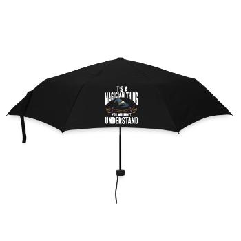 Funny Magician Magic - Umbrella (small) - black - Front