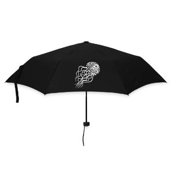 Jellyfish Jellyfish Floral Pattern - Umbrella (small) - black - Front