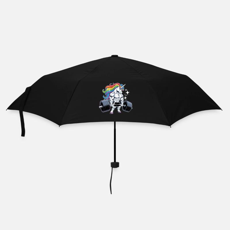 Unicorn Power - Regenschirm (klein) - Schwarz