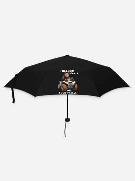 LE QUAD BEAR FREEDOM DÉMARRE SUR QUATRE ROUES - Parapluie standard - noir