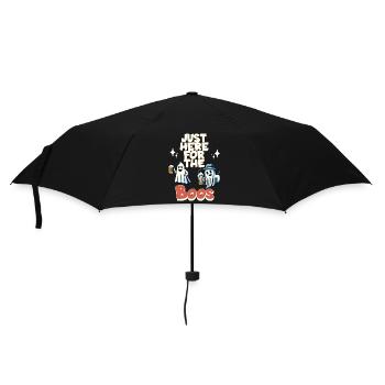 Fête fantôme d’Halloween avec de la bière et de l’alcool - Parapluie standard - noir - Devant