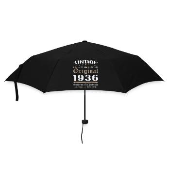 Vinatge 1936 Geburtstagsgeschenk - Regenschirm (klein) - Schwarz - Vorne