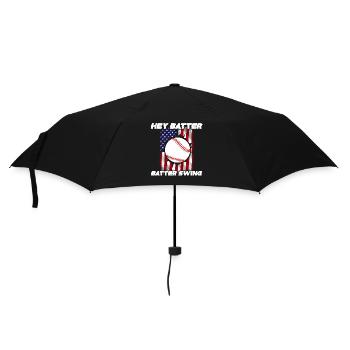 Baseball Sports Baseball Player Pitcher Catcher USA - Umbrella (small) - black - Front
