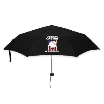 Baseball Sports Baseball Player Pitcher Catcher USA - Umbrella (small) - black - Front