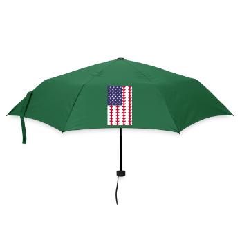 Baseball Sports Joueur de baseball Lanceur Receveur États-Unis - Parapluie standard - vert bouteille - Devant