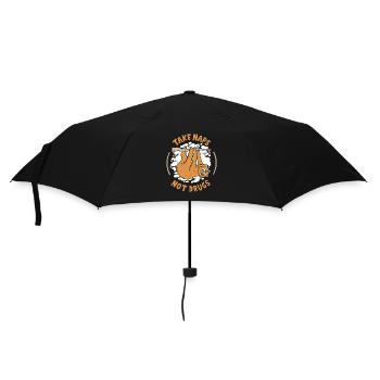 Take Naps Not Drugs Folivora Brown-Throated - Umbrella (small) - black - Front