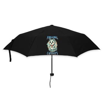 Funny Halloween Outfit Purranormal Cattivity - Umbrella (small) - black - Front