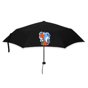 Number 1 Number One - Dolphin Motif - Umbrella (small) - black - Front