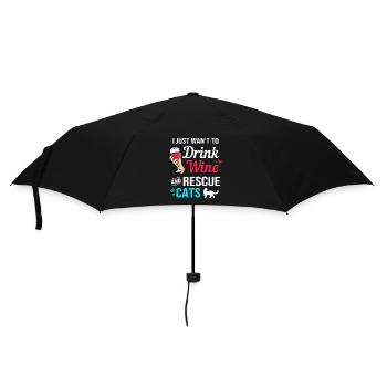 Cat Rescue Animal Rights Animal Rescue Animal Shelter - Umbrella (small) - black - Front