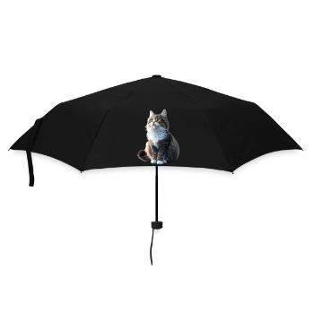 Katze Norwegische Waldkatze Norweger Wald Katzen - Regenschirm (klein) - Schwarz - Vorne