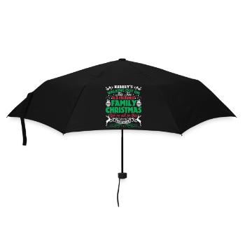 Funny Family Christmas Gifts - Umbrella (small) - black - Front