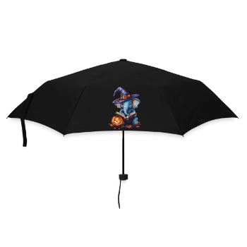 Elefant Halloween Geschenk Frauen Männer Kinder - Regenschirm (klein) - Schwarz - Vorne