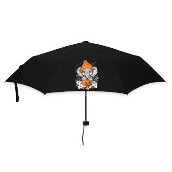 Elefant Halloween Geschenk Frauen Männer Kinder - Regenschirm (klein) - Schwarz - Vorne