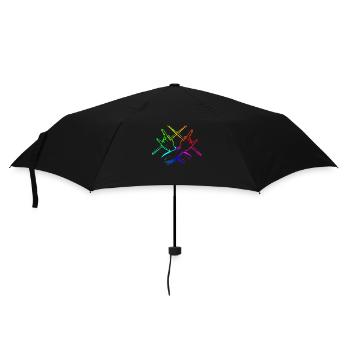 Tambours Tambours Baguette Batteur Musique Groupe Rock - Parapluie standard - noir - Devant