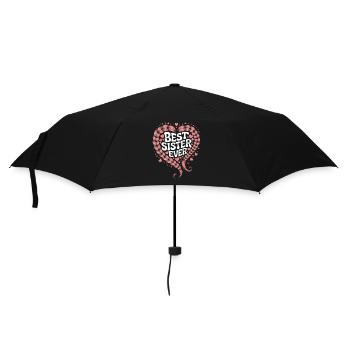 Best Sister Best Sister Ever Cable Knit Heart - Umbrella (small) - black - Front