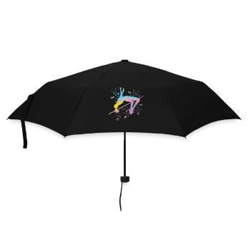 Hochspringer Wasserfarben Hochsprung - Regenschirm (klein) - Schwarz - Vorne