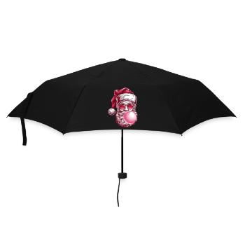 Cool Santa Claus with sunglasses - Umbrella (small) - black - Front
