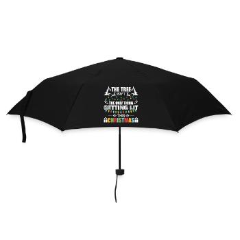 Christmas Tree Isn't The Only Thing Getting Lit - Umbrella (small) - black - Front